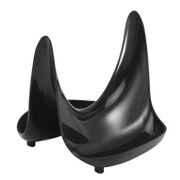 Gourmac Pot Lid Stand/Spoon Rest, Black (3707BK)