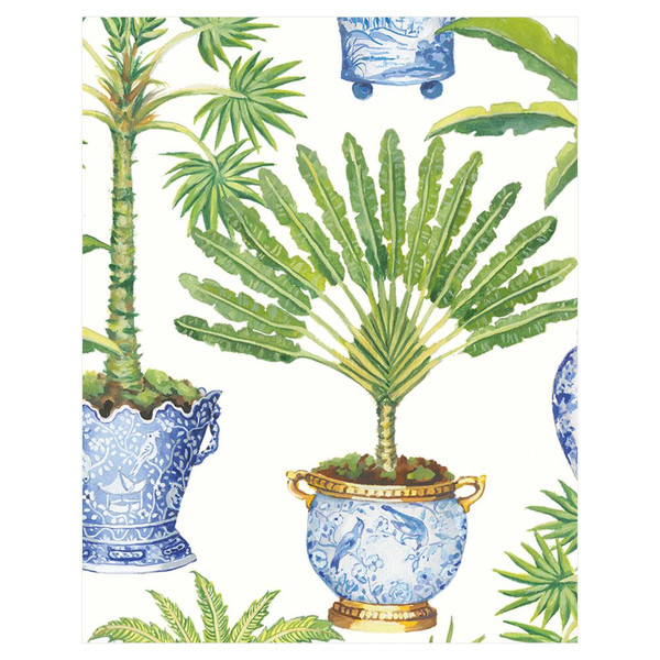 Caspari Bridge Tally Sheets, Potted Palms (BT134)