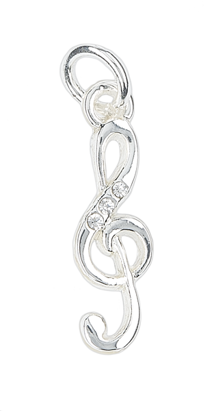 Ganz Silver Lane Charm - Treble Clef