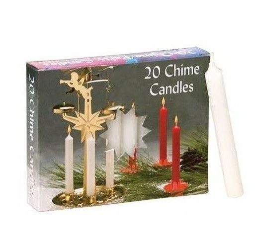 Biedermann & Sons Chime Candles, White (C1123CWT)