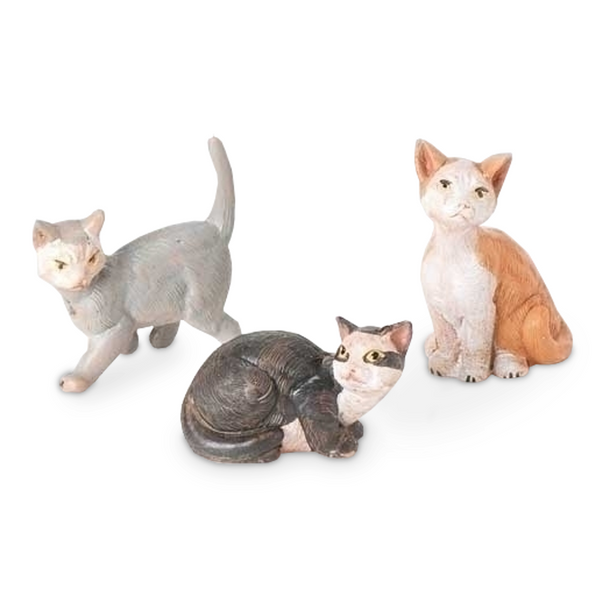 Roman Fontanini 5" Collection, Village Cats - Set of 3 (51518)