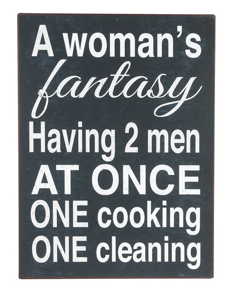 Ganz Wall Plaque - "A Woman's Fantasy..."