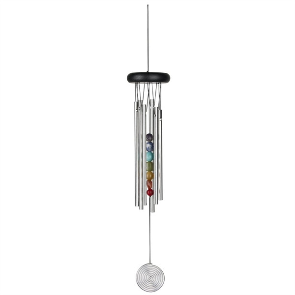 Woodstock Chakra Chime - Seven Stones, Silver