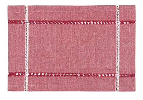 Now Designs Red Tangier Knotted Woven Placemat