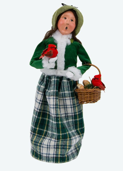 Byers' Choice Caroler, Woman With Cardinals (111W)