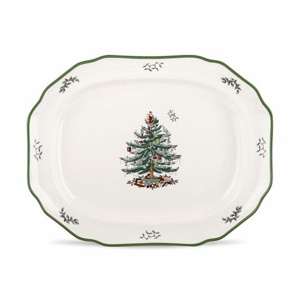 Portmeirion Spode 19" Sculpted Platter, Christmas Tree (1512405)
