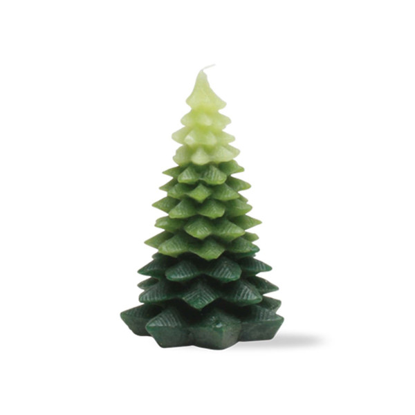 TAG Chunky Leaf Tree Candle, Small - Green (610038)