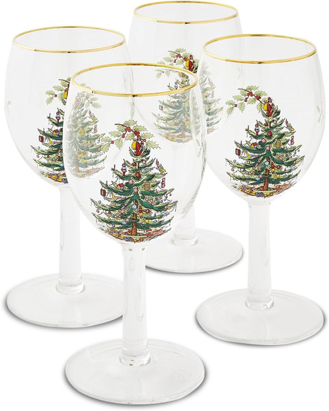 Spode Christmas Tree Wine Glasses, Set of 4 (4339908)
