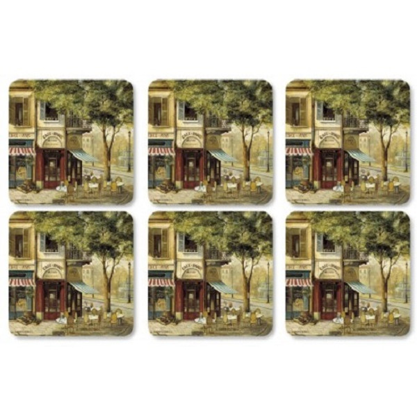Pimpernel Coasters, Parisian Scenes, Set of 6
