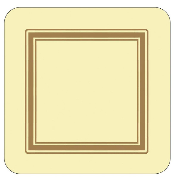 Pimpernel Coasters, Classic Cream - Set of 6
