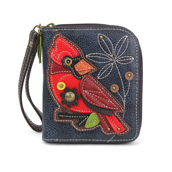 Chala Cardinal Zip-Around Wallet, Cardinal (839CD1)