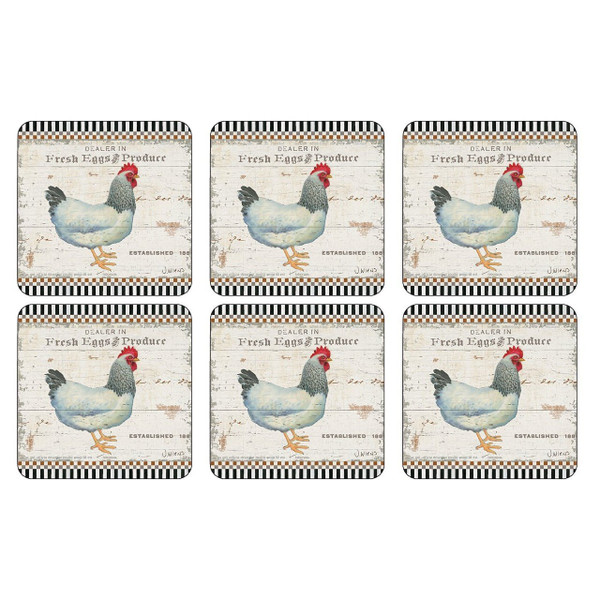 Pimpernel Coasters, On the Farm - Set of 6
