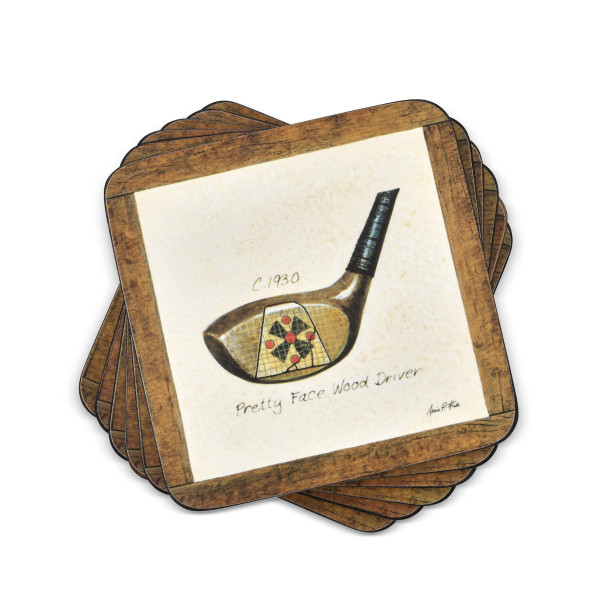 Pimpernel Coasters, A History of Golf - Set of 6 (2010268900)