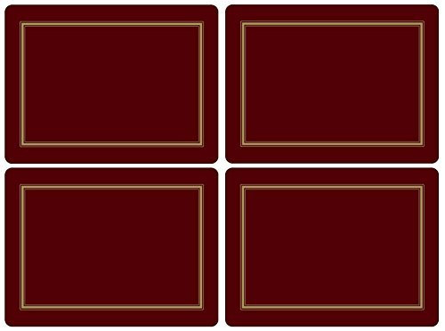 Pimpernel Placemats, Classic Burgundy - Set of 4