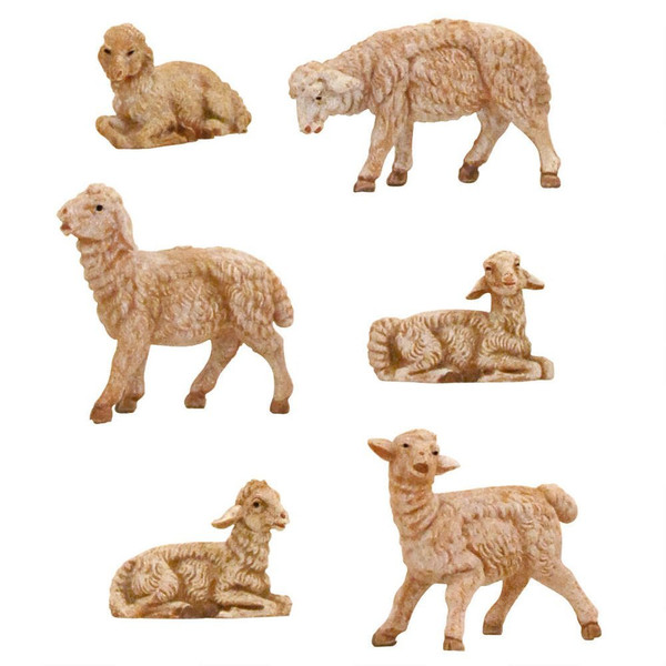 Roman Fontanini 3.5" Collection, Sheep 6 Piece Set (55016)