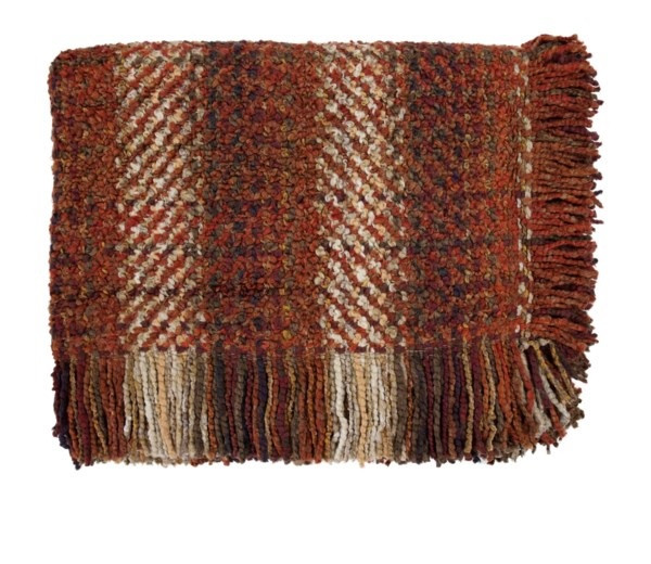Kennebunk Ombre Throw, Russet