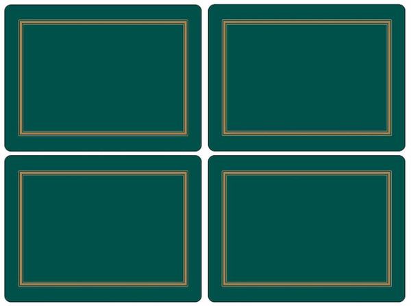 Pimpernel Placemats, Classic Emerald - Set of 4