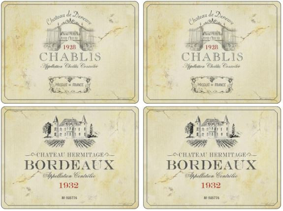 Pimpernel Placemats, Vin De France - Set of 4