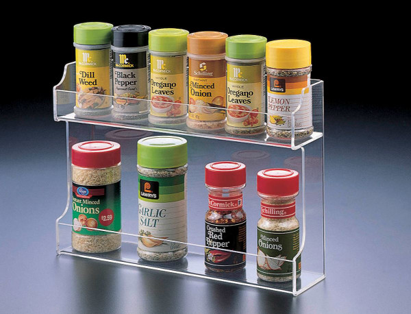 Huang Acrylic Two Shelf Spice Rack