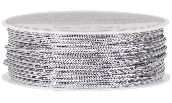 The Gift Wrap Company Tinsel Cord Ribbon, Silver
