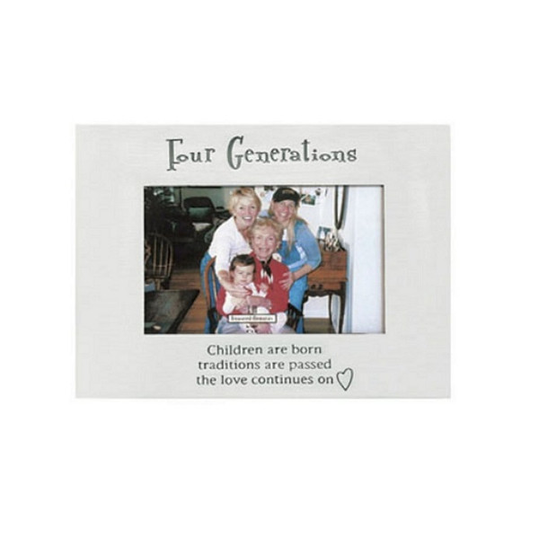 Ganz Aluminum Picture Frame, Four Generations (EJ0442)