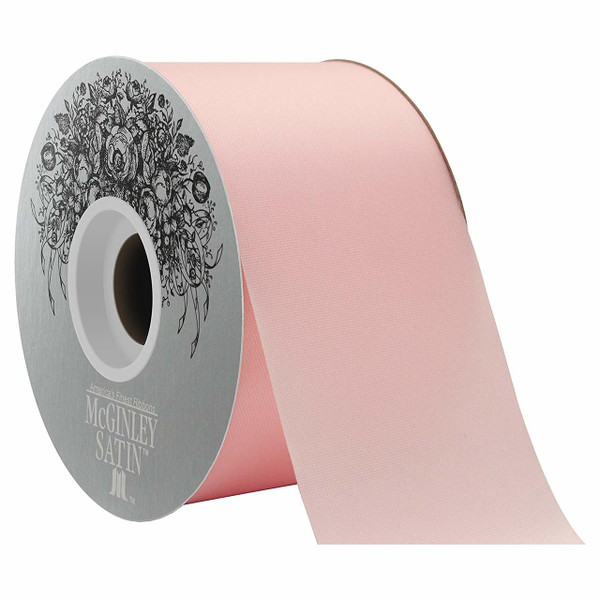 McGinley Satin Ribbon, Baby Pink - 50yd x 2.5in (282231-005)