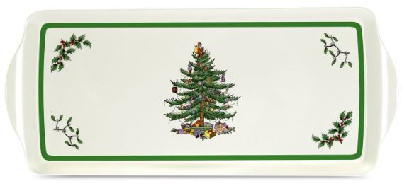 Pimpernel Melamine Sandwich Tray, Christmas Tree