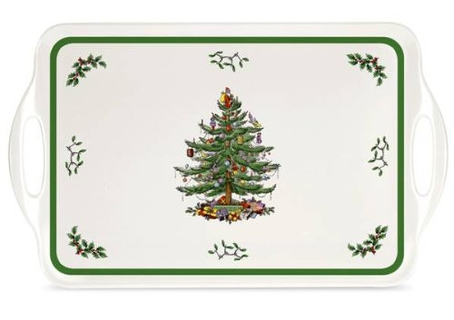 Pimpernel Handled Melamine Tray, Christmas Tree (2019518338)