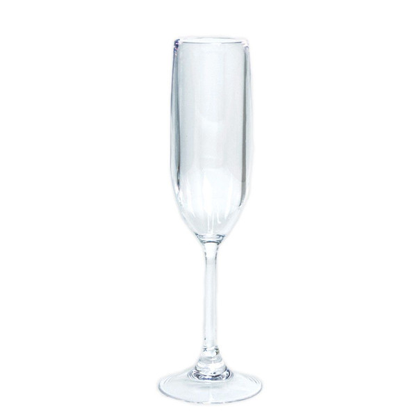 Caspari Acrylic Champagne Flute, Clear (ACR014)