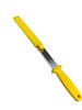 6-1/4" - 16cm -- Blunt End Dive Knife - 2/342/16/116HY - Ribbed w/Sheath - "Yellow"