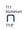 Salco 711 Hog Rings for MAX Packer. 7/16" Length Aluminum - 2,000/box