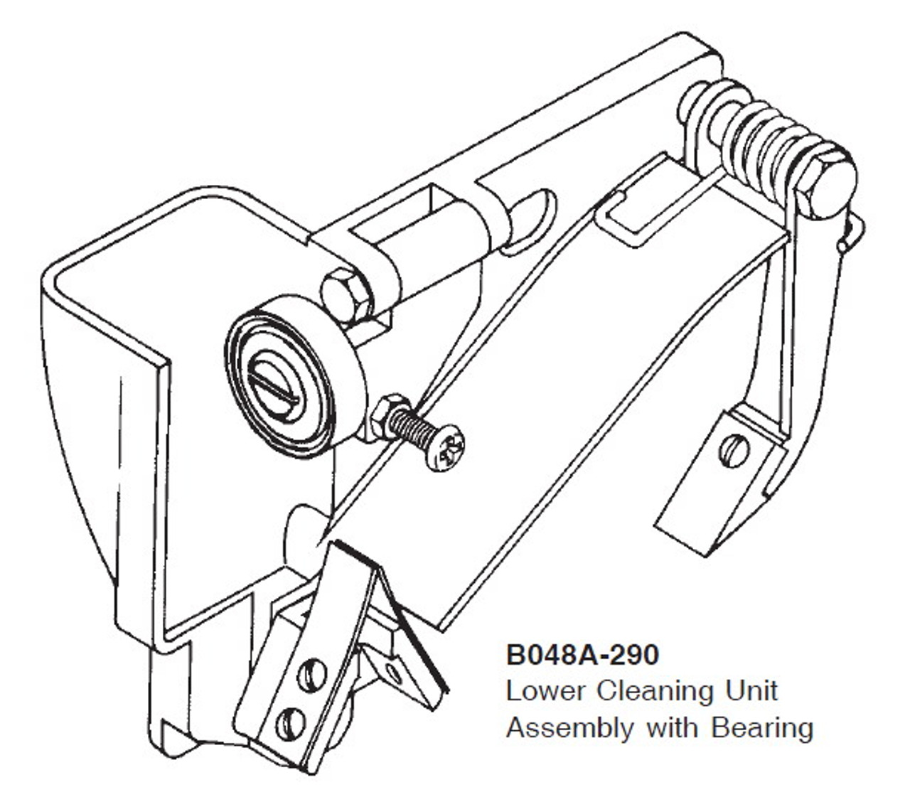 Lower Cleaning Unit Assembly with Bearing - B048A-290