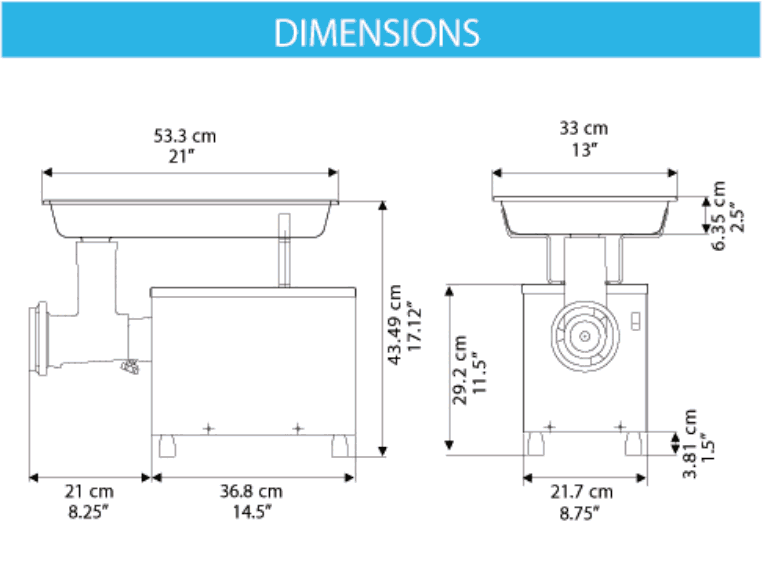 Buy Lowest Price!!! Pro Cut Commerical Meat Grinder KG 12 FS Free