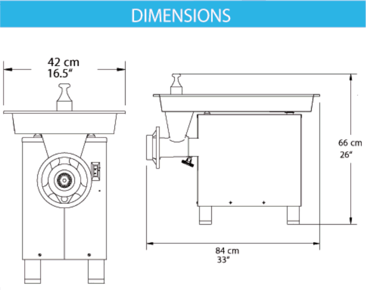 ProCut KG-22W Meat Grinder