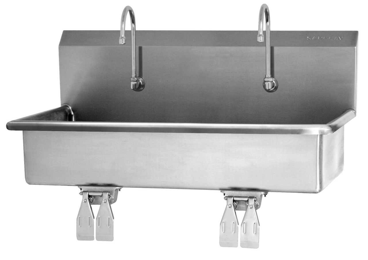 SANI-LAV 54WSL 2-Person Wash Station - Stainless Steel - Wall Mount