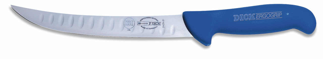 F.Dick - 8-1/2" Breaking Knife "Granton Edge" (KullenSchliff) - "ErgoGrip" - 8242521K