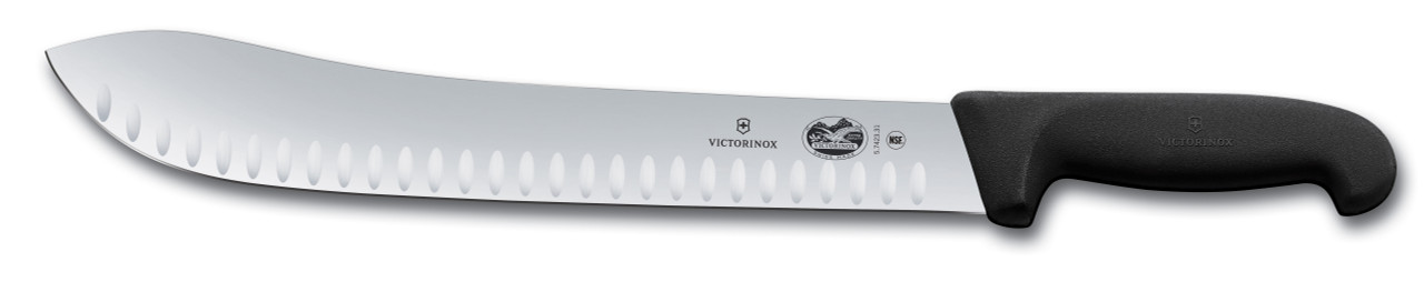 Victorinox - 12" Butcher Straight - "Bull Nose" (Granton Blade) - 40636 - 5.7423.31