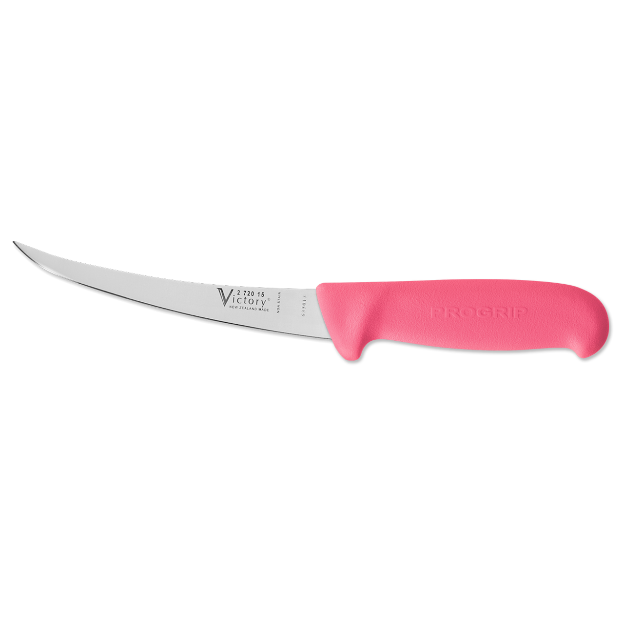 6" - 15cm -- Boning Knife - Narrow Curved - 2/720/15/200PK - ProGrip - "Pink"  AKA: "Little Debbie"