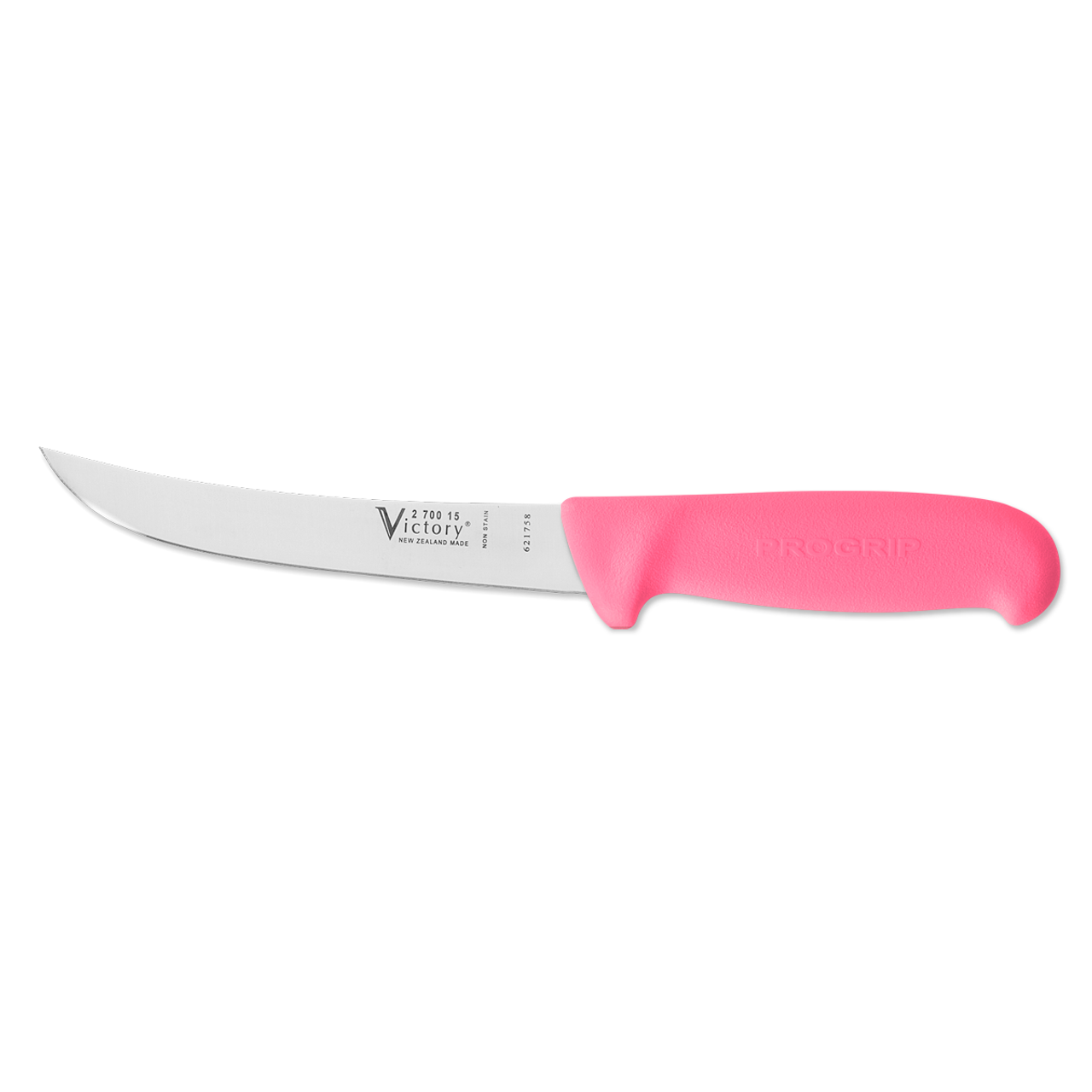 6" - 15cm -- Boning Knife - Wide Curved - 2/700/15/200PK - ProGrip - "Pink"