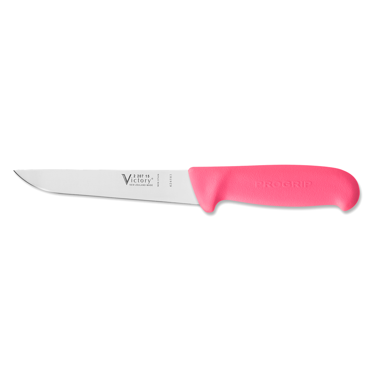 6" - 15cm -- Y-Cut Boning Knife - Wide Straight - 2/207/15/200PK - ProGrip - "Pink"