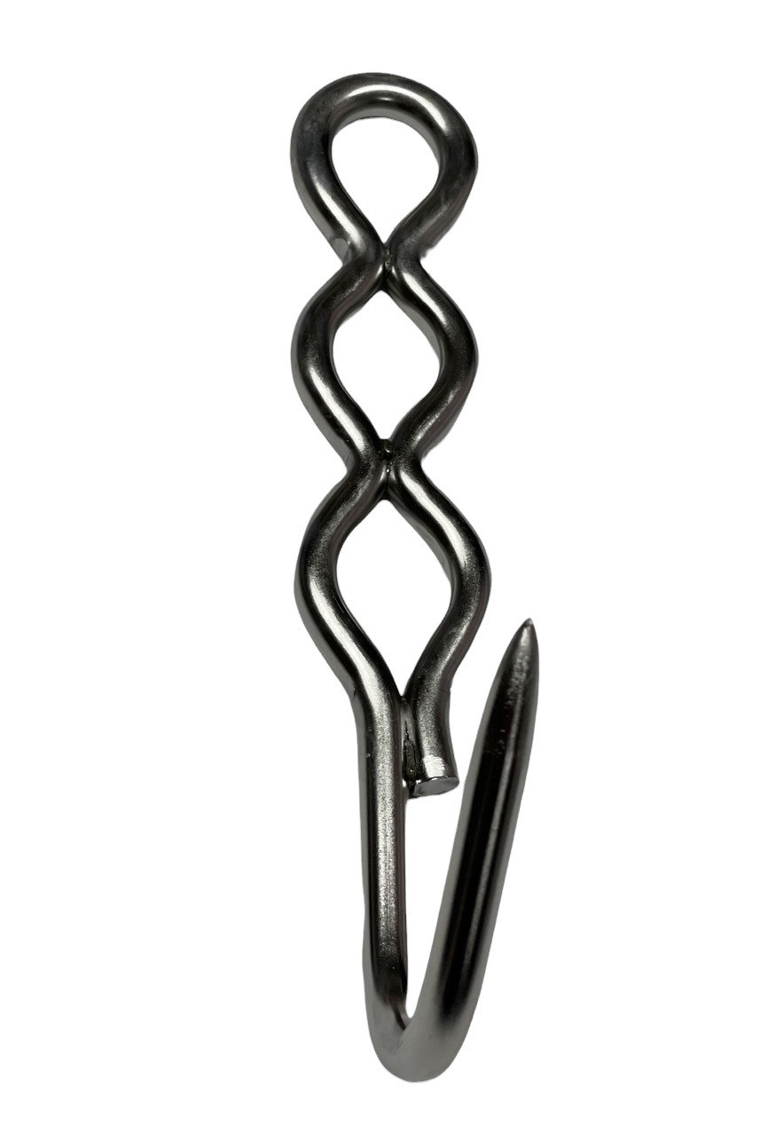 Stainless Steel California Hook (5/16" x 7-1/4") - Three Ring - 100lb Capacity
