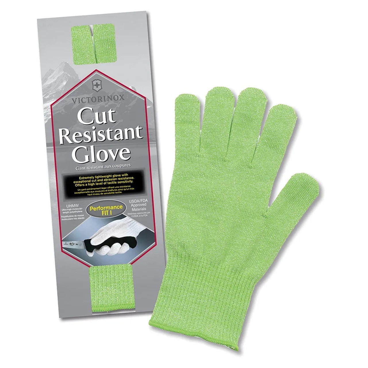 Victorinox - Cut Resistant Glove  "Green" - One Size Fits Most -7.9048.4 