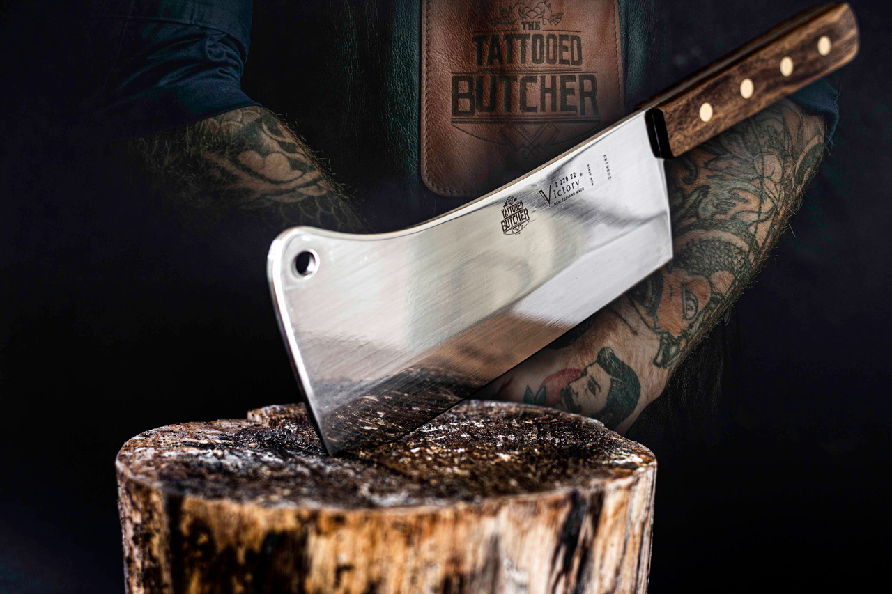 Wisdom Forged Butcher Knife Owl Engraving | Di'Casteel