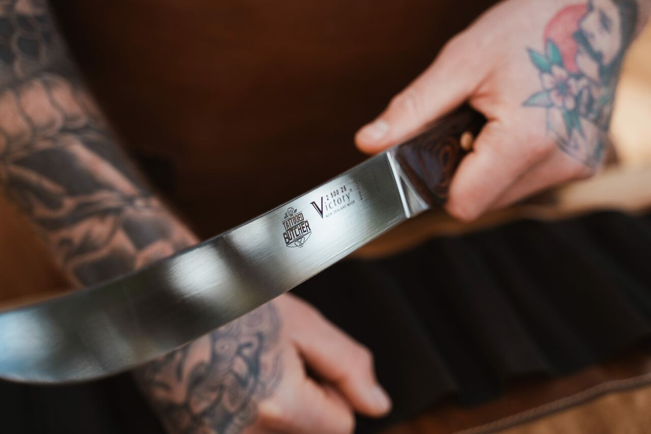 Tattoo uploaded by Robert Davies • Cleaver Tattoo by Abby Williams #cleaver  #knife #knifetattoos #butcher #AbbyWilliams • Tattoodo