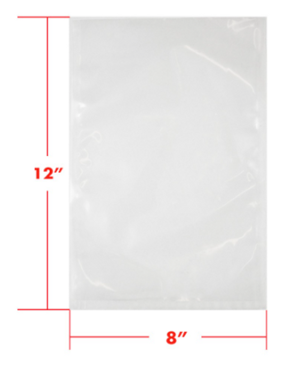 3mil Vacuum Packaging Bags size 8 x 12 Quantity (1,000) Per Box Cryovac Bags