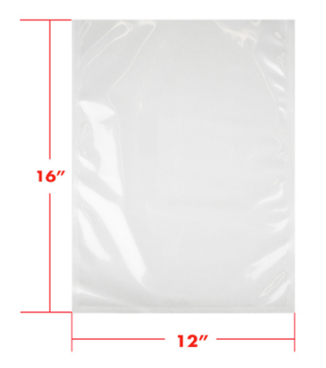 12 x 16 3mil Vacuum Barrier Bags (500)