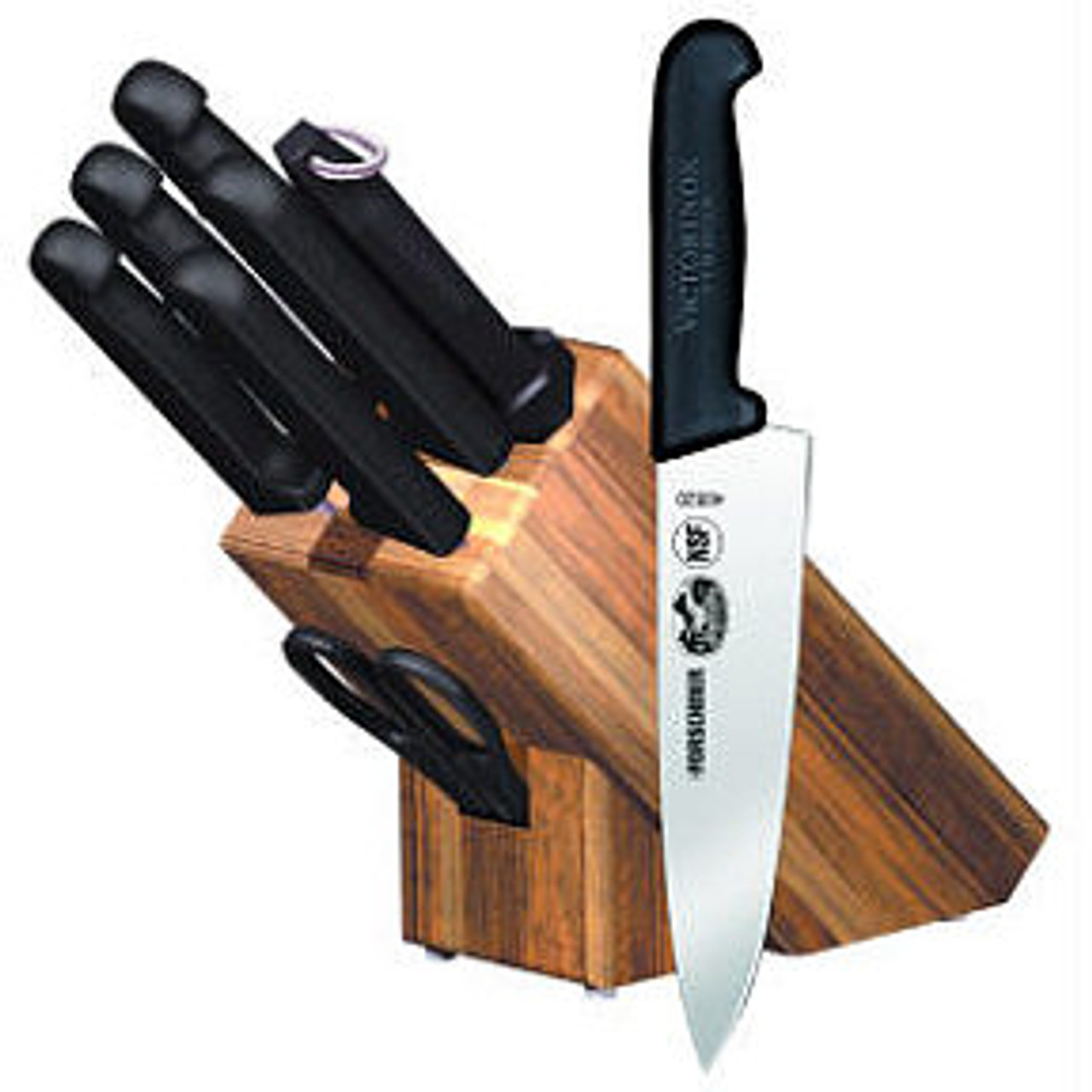 Victorinox - 8 Piece Hardwood Block Set - "Fibrox Pro" - 48891 - 5.1193.8-X2