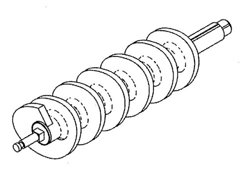 Butcher Boy A42 - Feed Screw "Straight" - BB536A Butcher Boy A42 - Feed Screw "Straight" - BB536A