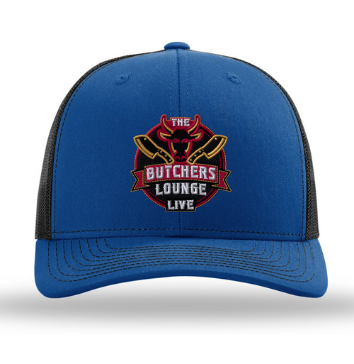 "The Butcher's Lounge Live" -  Richardson 112 Trucker SnapBack - Royal/Black