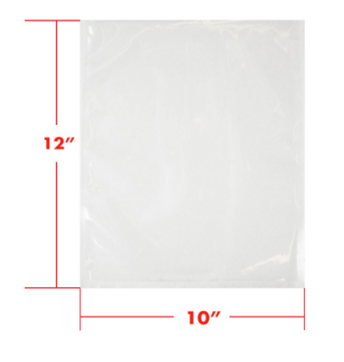 10 x 12 3mil Vacuum Barrier Bags (1,000) 10 x 12 3mil Vacuum Barrier Bags (1,000)